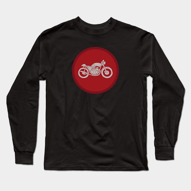 Cafe Racer Classic  Motorcycle Long Sleeve T-Shirt by silentboy